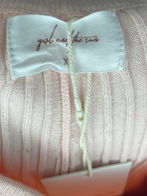 Set Girl and The Sun Manga Corta Rosado- Talla XS