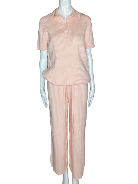 Set Girl and The Sun Manga Corta Rosado- Talla XS