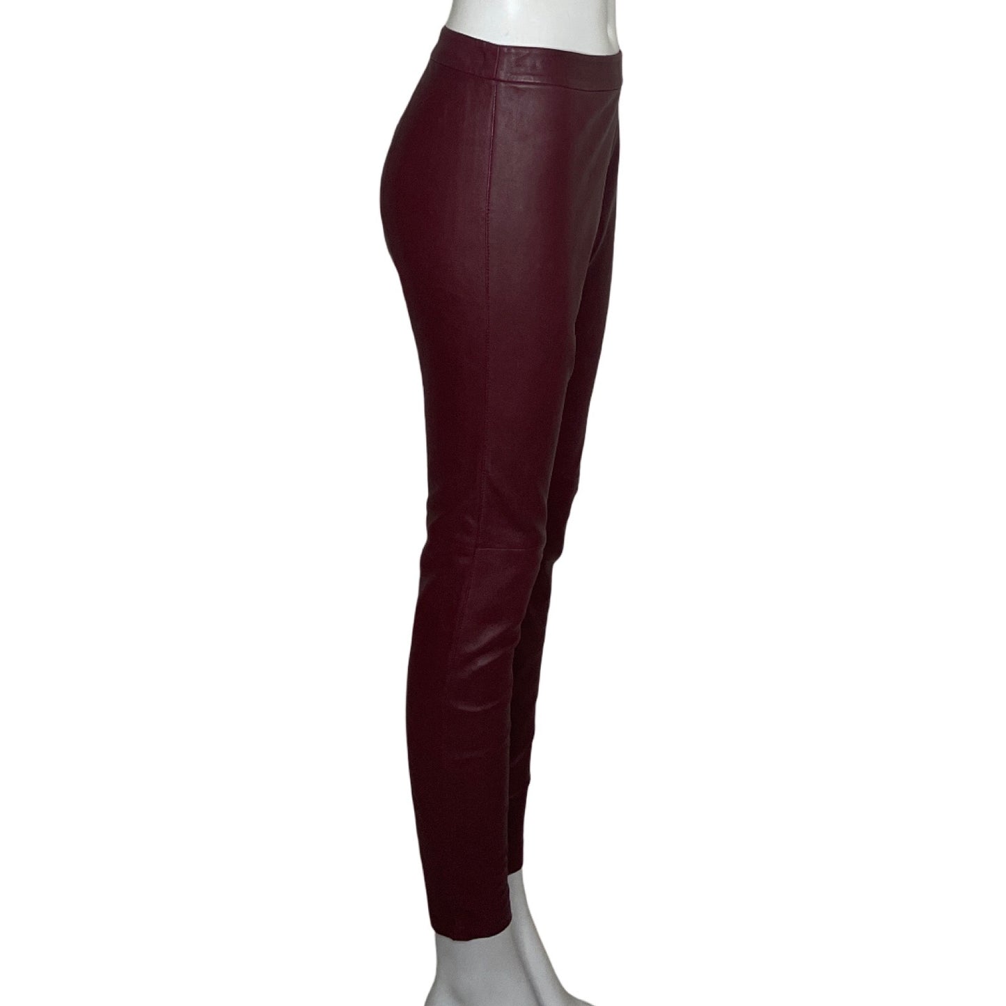 Pantalon Muubaa Cuero Rojo-Talla 12