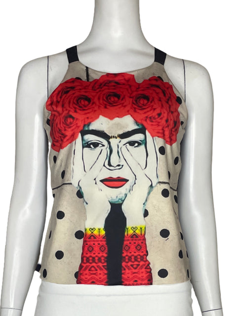 Top Tinna Neumann Frida Khalo Rojo - Talla S