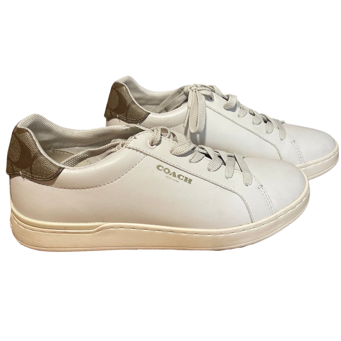 Calzado Coach Agujetas Linea Alta Beige-Talla 39