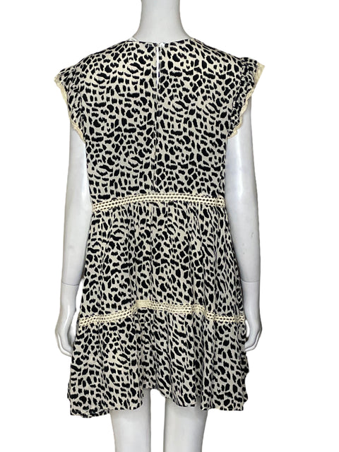 Vestido By Together Animal Print Sin Mangas Beige - Talla L