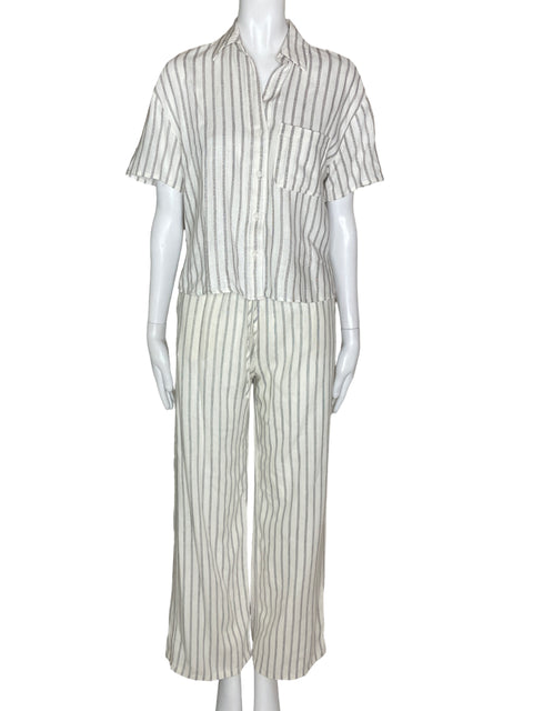 Set Stradivarius Rayas Negras- Talla XS