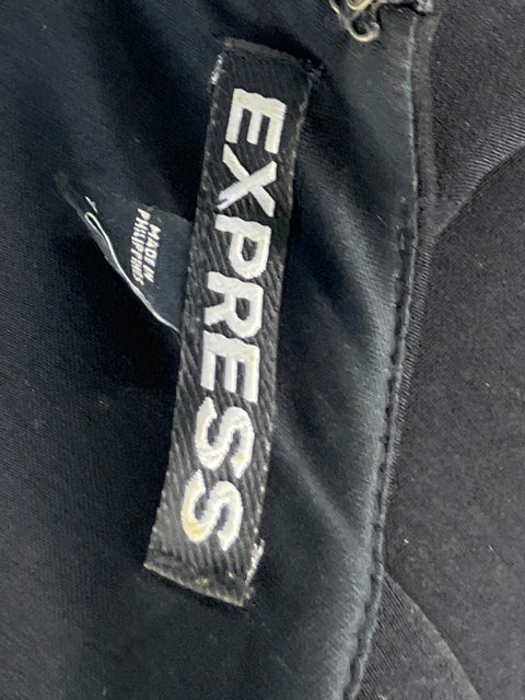 Mono Express Espalda Abierta y Basta Ancha Negro - Talla 0