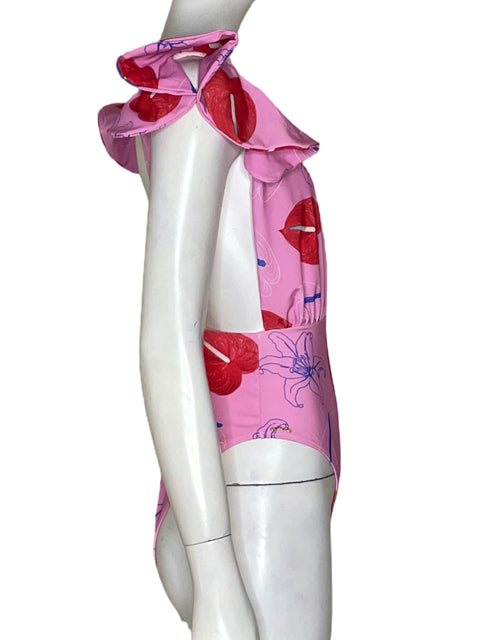 Bañador Mar a Mar Volantes Floral Rosado - Talla L