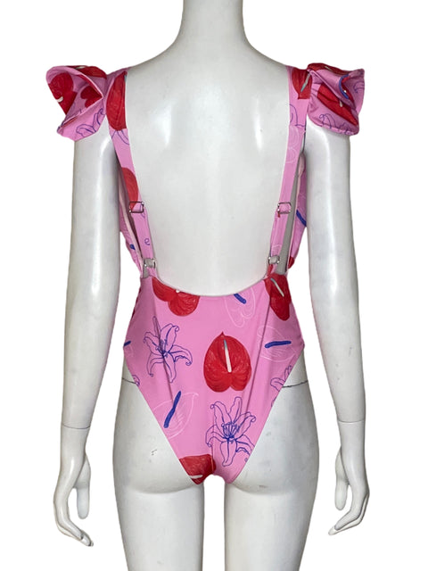 Bañador Mar a Mar Volantes Floral Rosado - Talla L