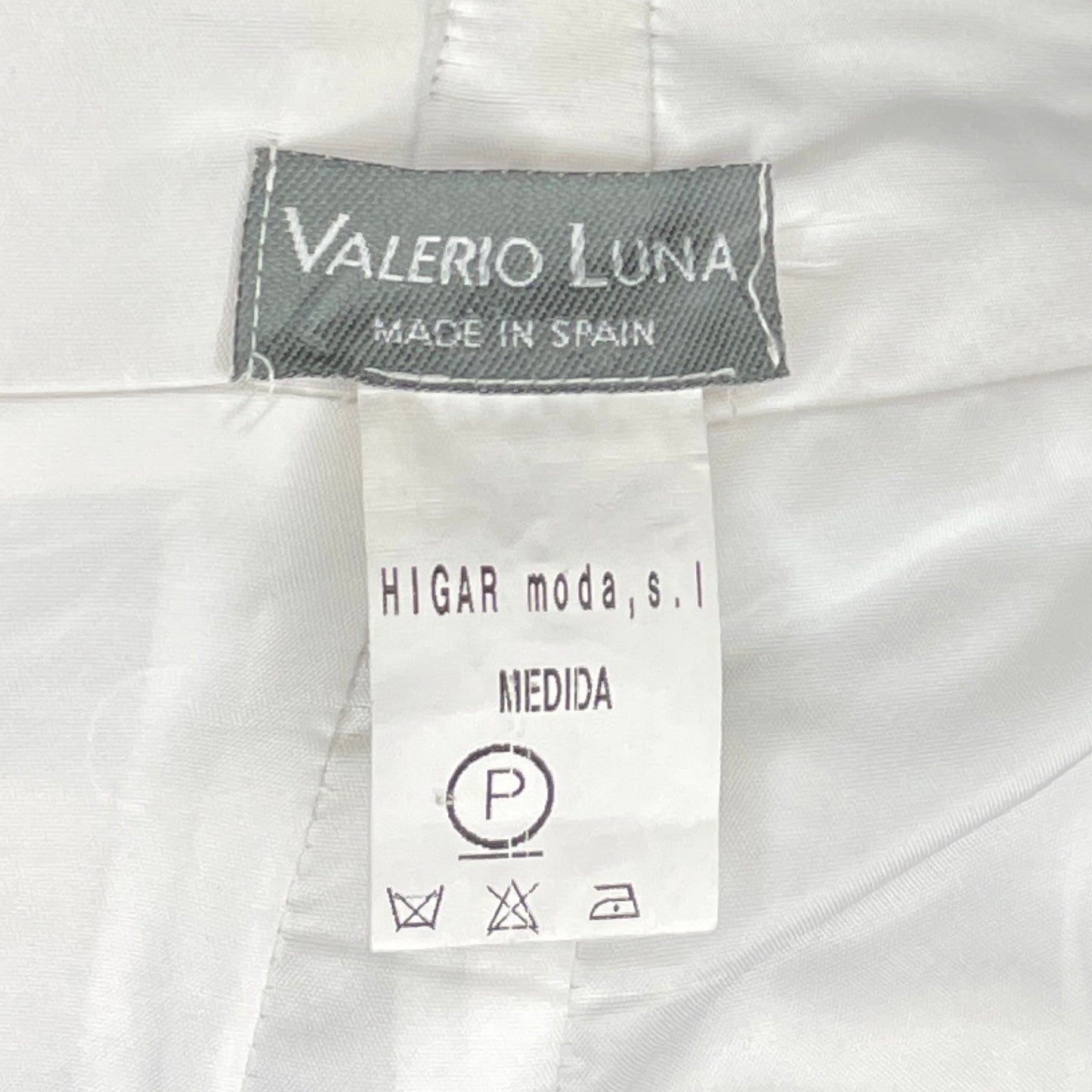 Falda Valerio Luna Encaje Larga Blanco-Talla P