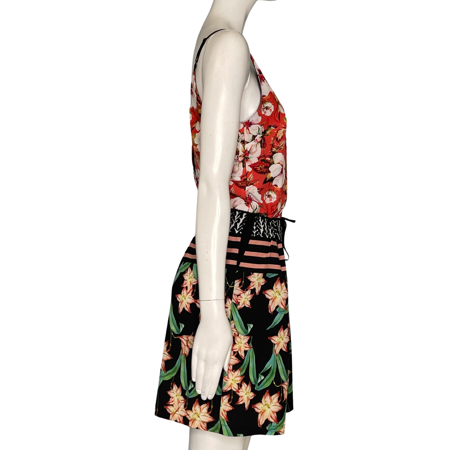 Vestido Clover Canyon Estampado Mixto Mini LenceroRojo-Talla S