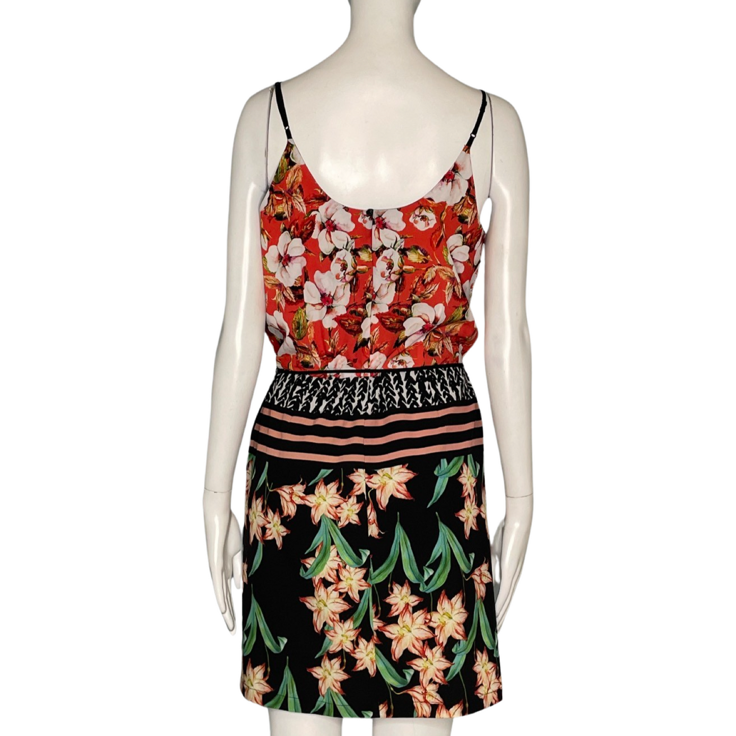 Vestido Clover Canyon Estampado Mixto Mini LenceroRojo-Talla S