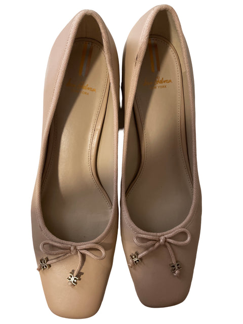 Calzado Sam Edelmam Tacon Cuadrado Beige- Talla 8.5