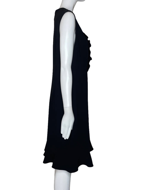 Vestido Karl Lagerfeld Cuello V Negro-Talla M