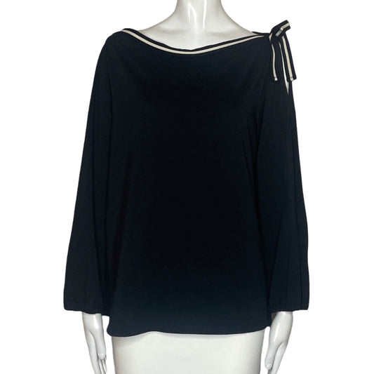 Blusa Ralph Lauren Lazo Negro-Talla L