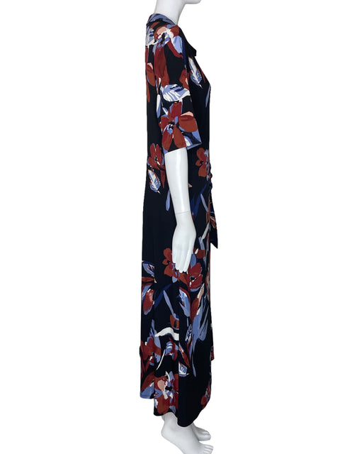 Vestido 1. State Cruzado Estampado Negro-Talla XL