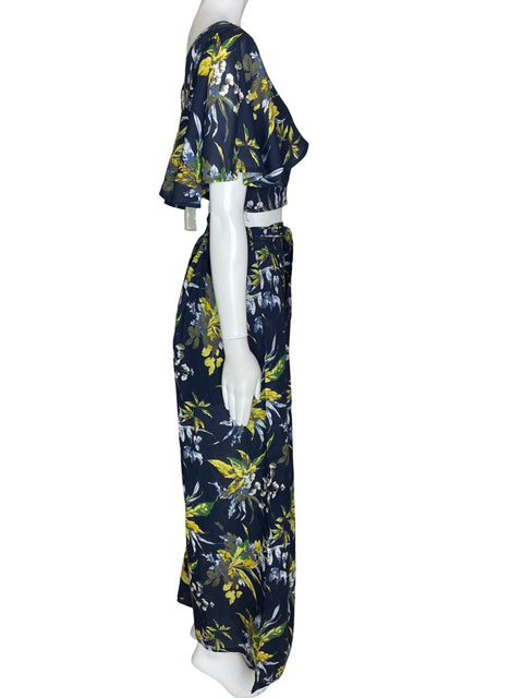 Set Latiste Ruchas Floral Azul- Talla S