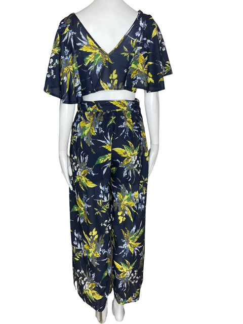 Set Latiste Ruchas Floral Azul- Talla S