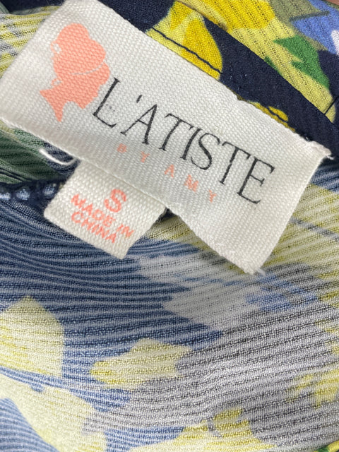 Set Latiste Ruchas Floral Azul- Talla S