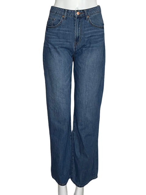 Pantalón Tesoro TPS Wide Regular Fit Azul-Talla 4