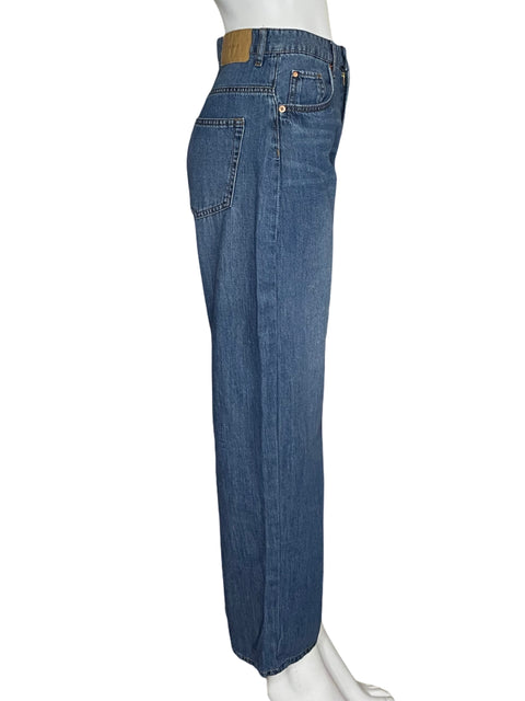 Pantalón Tesoro TPS Wide Regular Fit Azul-Talla 4