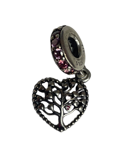 Charms Pandora Corazon Arbol Plateado-Talla U