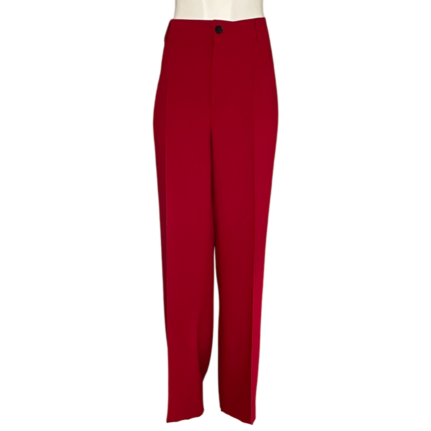 Zara pantalon online rojo