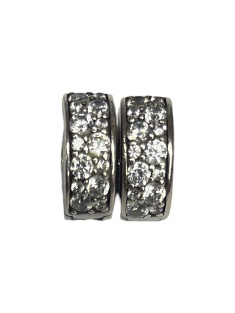 Charms Pandora Sujetador Pave Plateado-Talla U