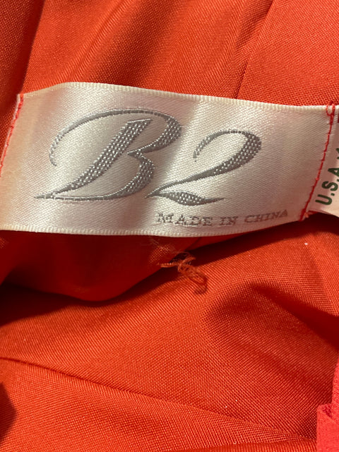 Vestido B2 One Shoulder Naranja- Talla 10