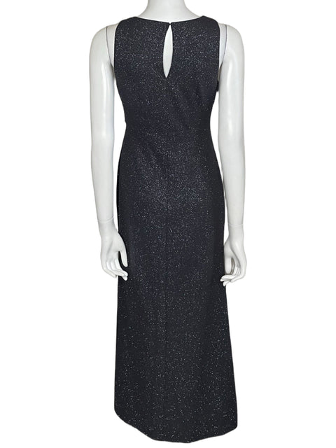 Vestido SLNY Halter Brillante Gris-Talla 6P