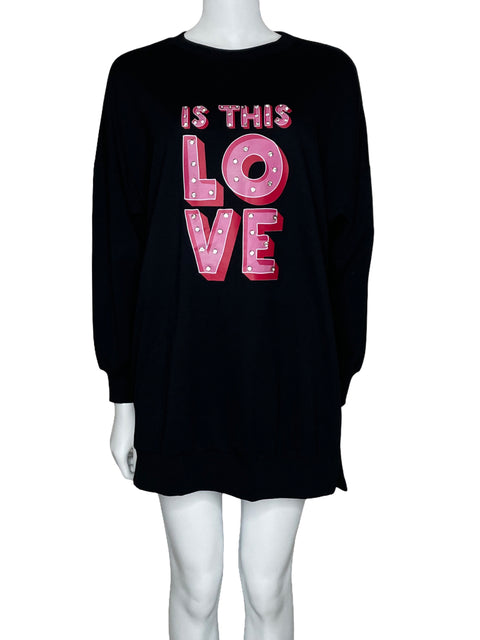 Vestido Soul Of Mu Manga Larga Negro-Talla L