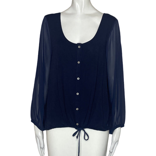 Blusa Nautica Botones Azul-Talla L