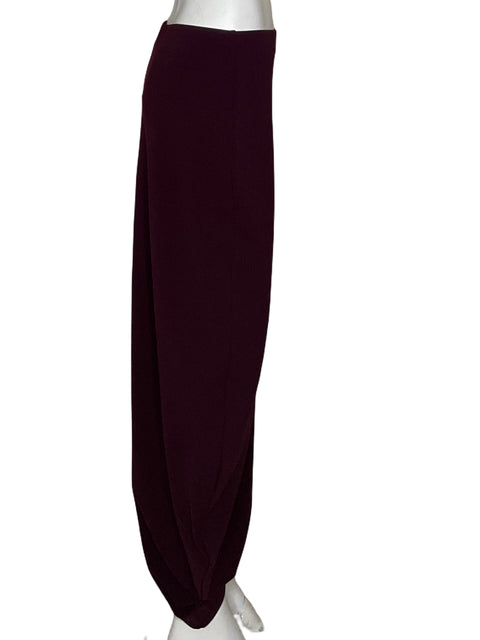 Falda Zara Recta Rojo Vino-Talla L
