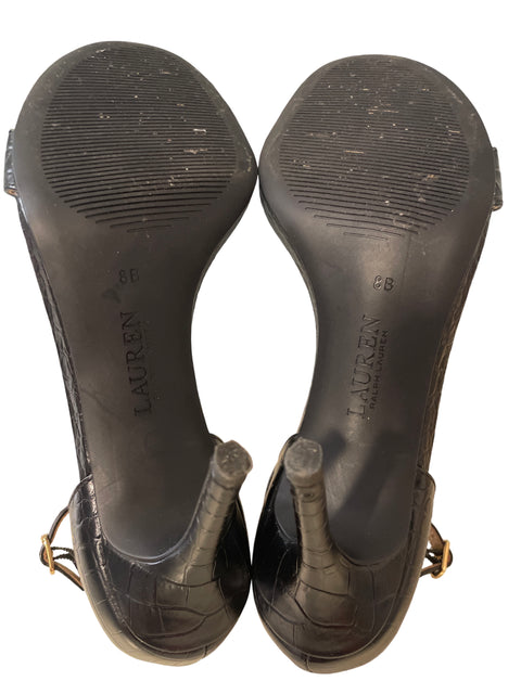 Calzado Ralph Lauren Tacon Aguja Negro- Talla 8