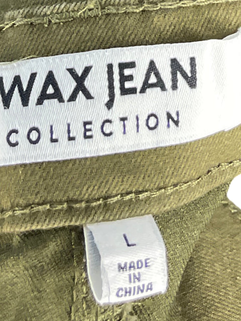 Falda Wax Jean Collection Cargo Verde-Talla L