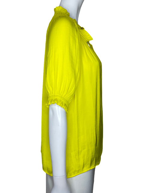 Blusa Current Air Cuello V Amarillo-Talla S