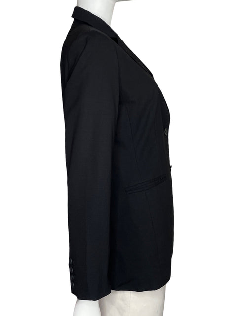 Blazer Banana Republic Stretch Bolsillos Negro-Talla 8