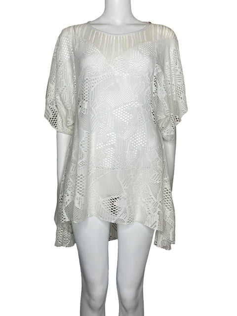 Vestido Co Playero Blanco-Talla U
