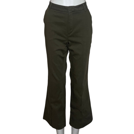 Pantalon Massimo Dutti Linea Hilo Verde-Talla 40