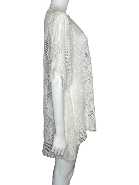 Vestido Co Playero Blanco-Talla U
