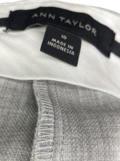 Pantalon Ann Taylor Casual Gris- Talla 10