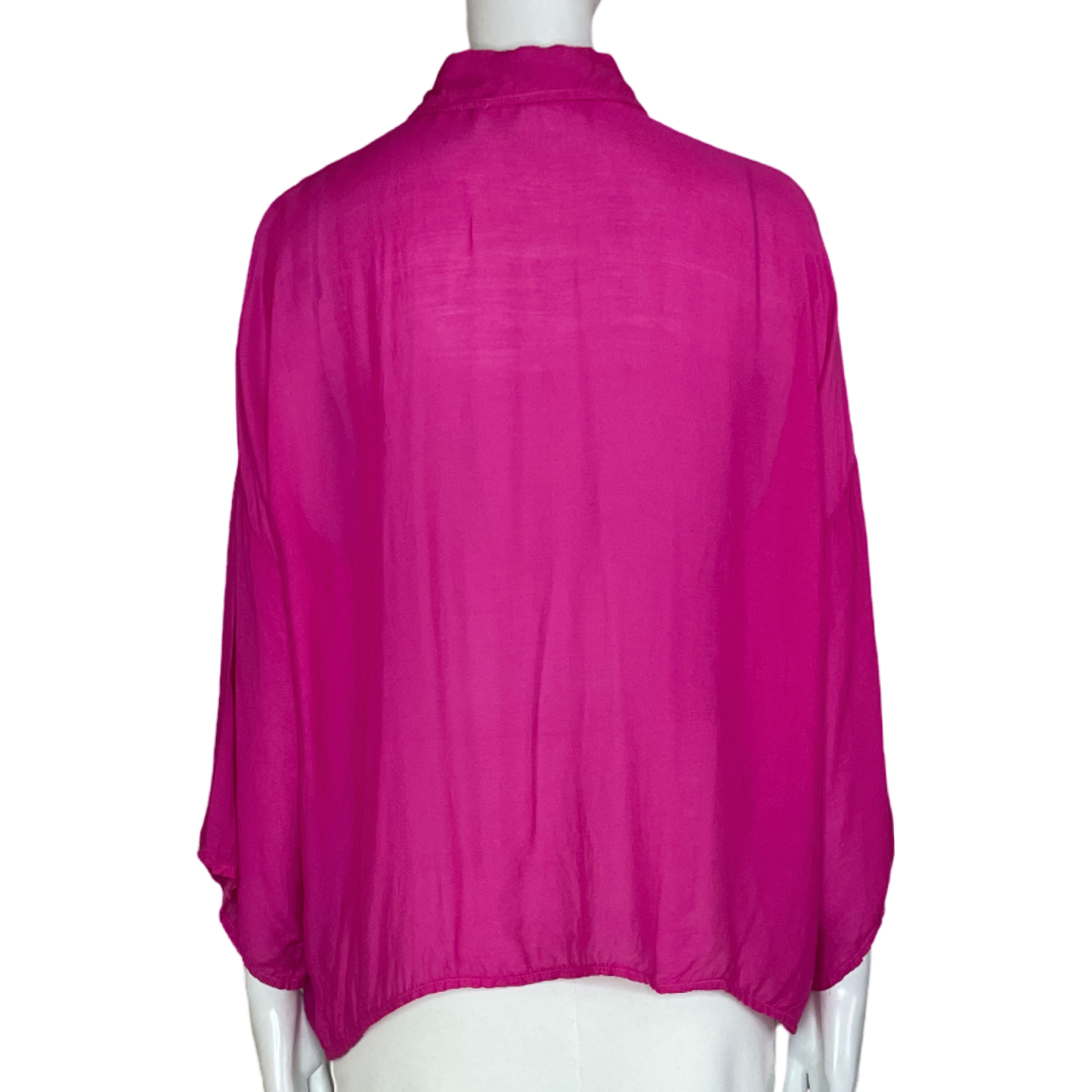 Blusa Kenneth Cole Overzise Fuscia-Talla XS