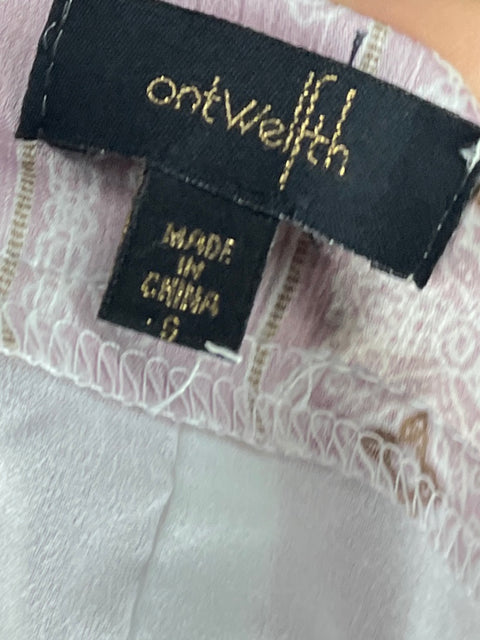 Set OntWelfth Satinado Plumas Rosado-Talla S