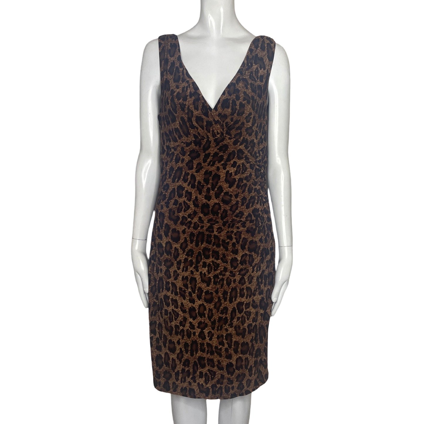 Vestido Ralph Lauren Animal Print Marron-Talla 6