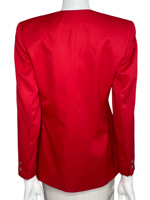 Blazer Gilmor Bolsillos Rojo-Talla 8