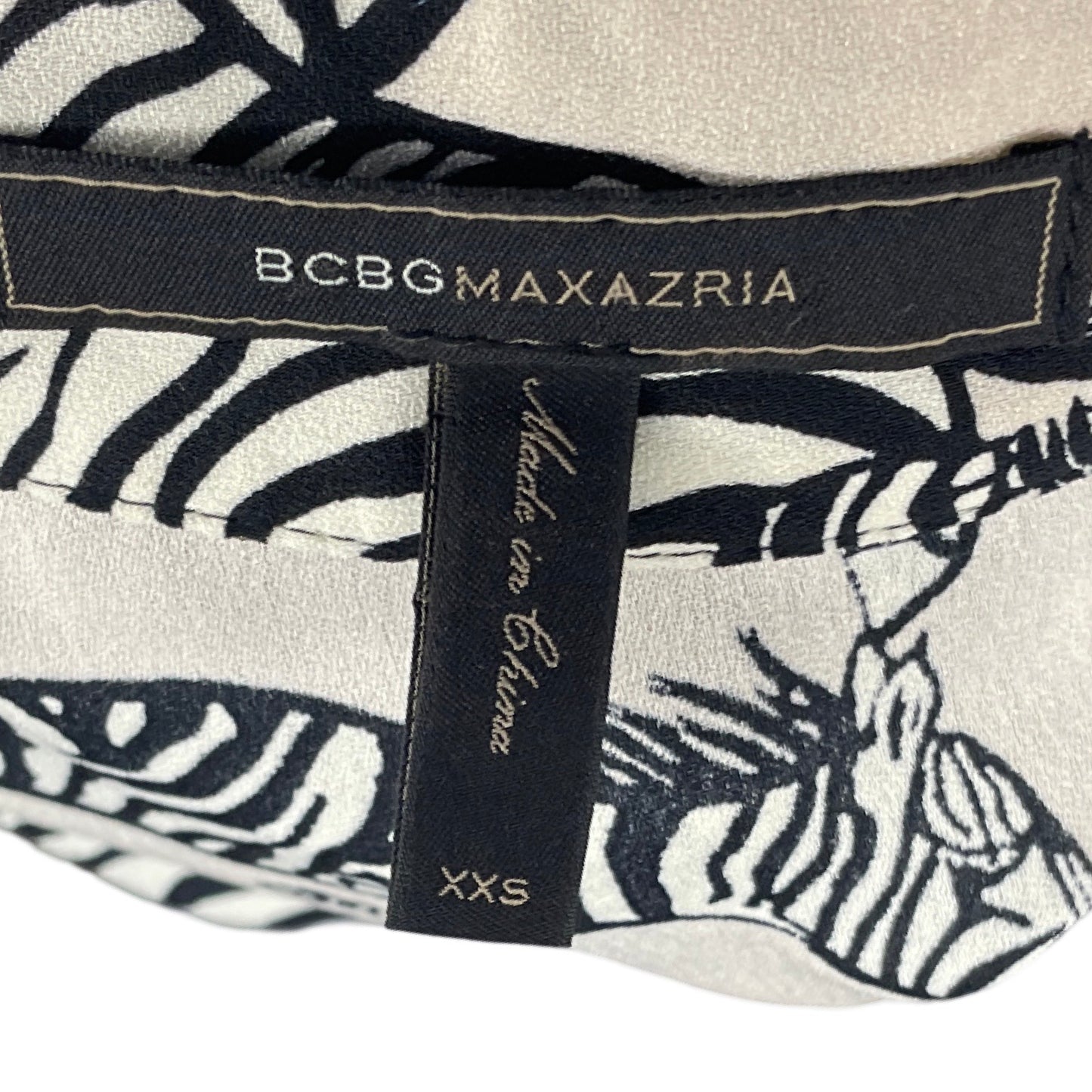 Vestido BCBG Maxazria Cebras Beige-Talla XXS