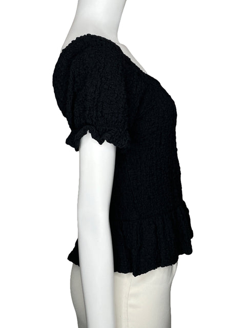 Blusa Almost Famous Smock Negro-Talla XL