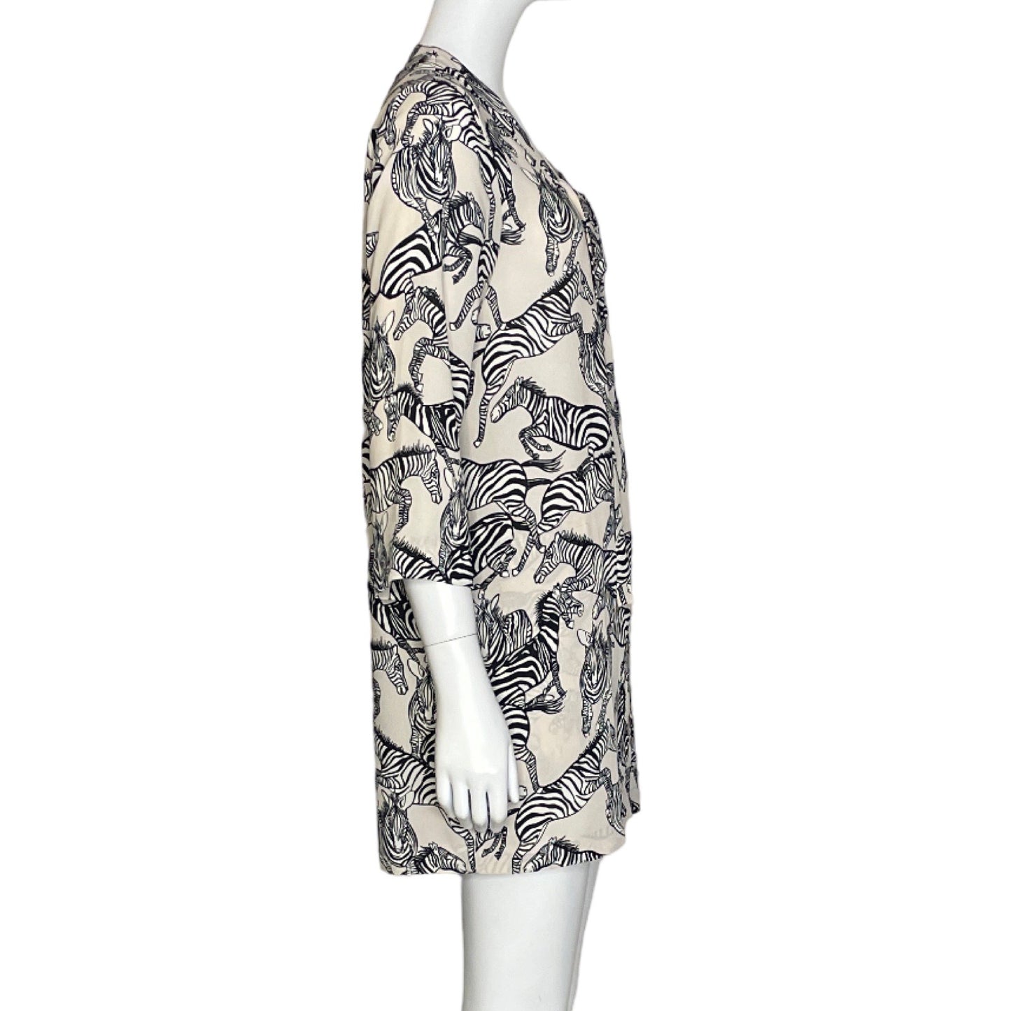 Vestido BCBG Maxazria Cebras Beige-Talla XXS