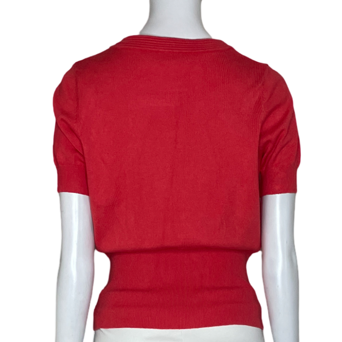 Blusa Vila Milano Tejido Botones Rosado -Talla M