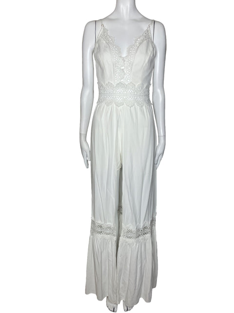 Vestido Studio F Encaje Tiras Blanco-Talla 10