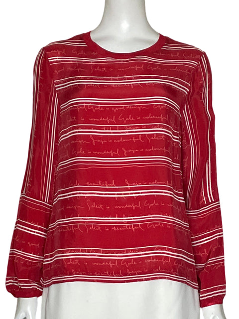 Camisa Maje Botones Estrella Rojo-Talla S
