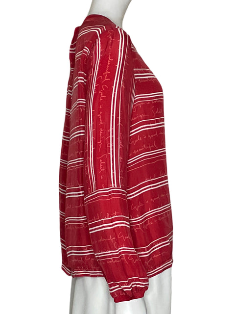 Camisa Maje Botones Estrella Rojo-Talla S