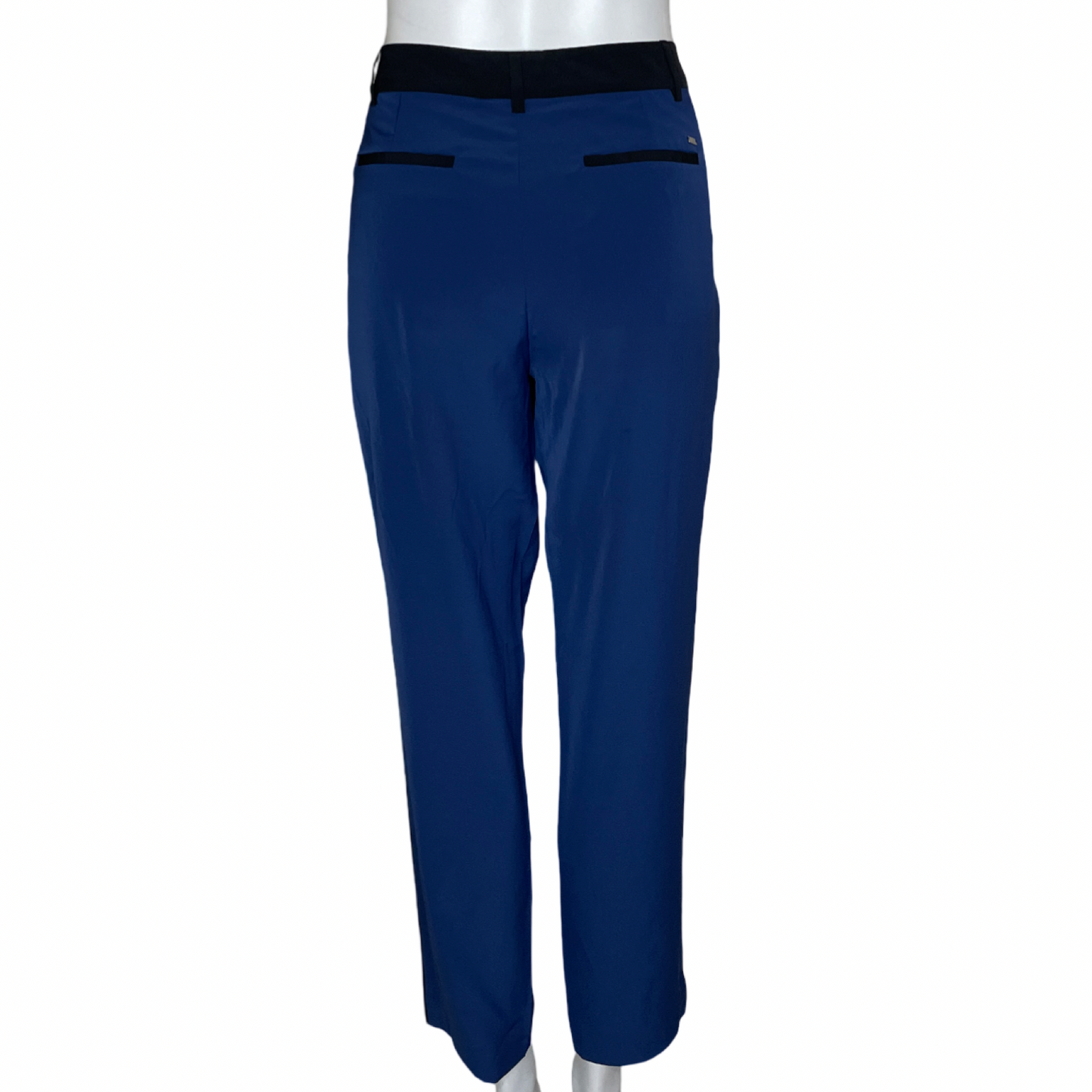 Pantalón Tommy Hilfiger Pliegues Recto Azul-Talla 8